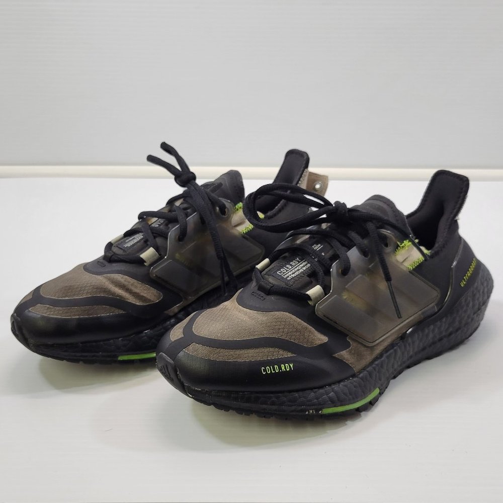 Adidas UltraBoost 22 Cold.RDY Black Solar Yellow GX8028 Men 7.5 Sneakers